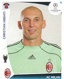 Christian Abbiati A.C. Milan samolepka UEFA Champions League 2009/10 #142